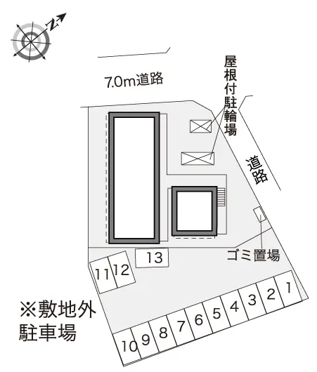 ★手数料０円★千葉市若葉区愛生町　月極駐車場（LP）